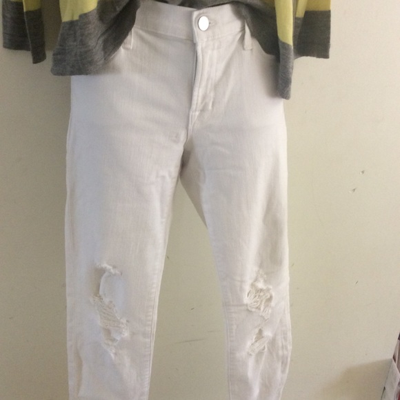 J.Brand white distressed jeans - Picture 6 of 6